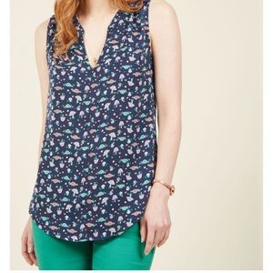 Kick of Creativity Sleeveless Top in Marsh